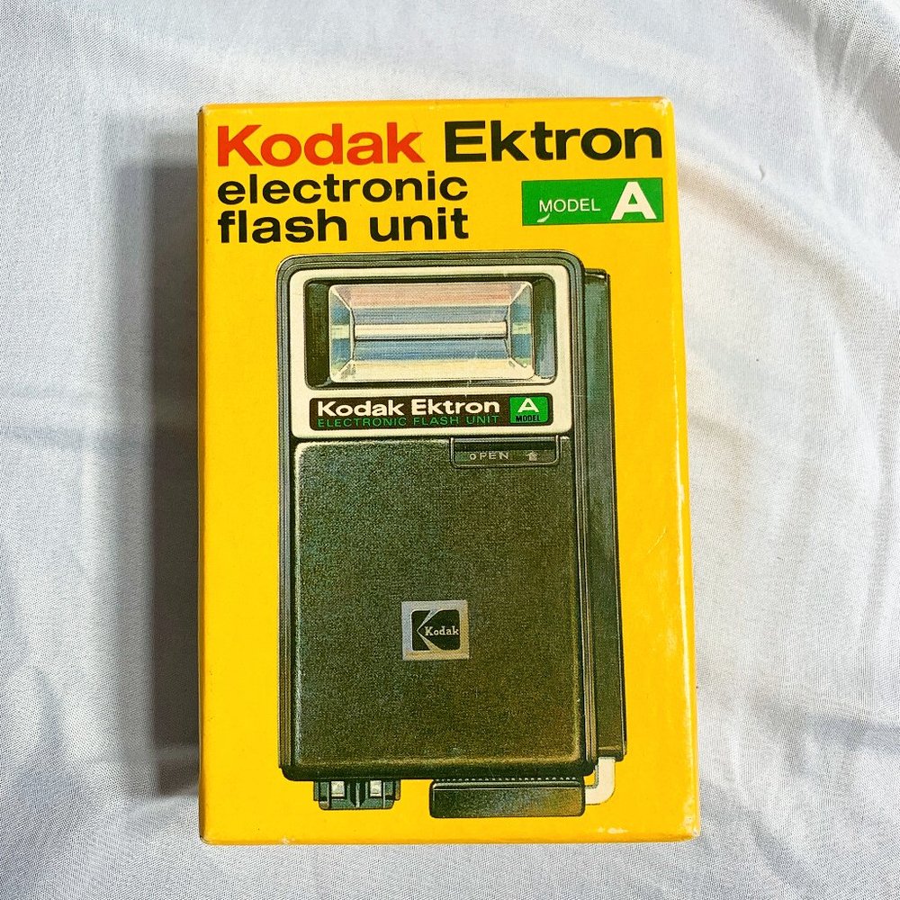 Vintage Kodak Ektron Model A Electronic Flash Unit Original Box UNTESTED